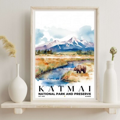 Katmai National Park and Preserve Poster, Travel Art, Office Poster, Home Decor | S4 - image6